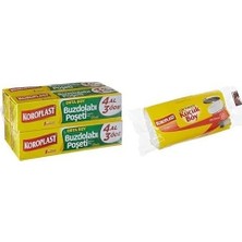 Orta Boy 80'li 4 Al 3 Öde Buzdolabı Poşeti (4 x 20 Adet) ve 30'lu Küçük Boy Çöp Torbası