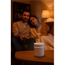 LED Işıklı Mini Aroma Difüzör Beyaz USB Hava Nemlendirici Sessiz Çalışan Taşınabilir Nem Makinesi Masaüstü Oda Ofis Araç Için Uygun Otomatik Kapanma Ö