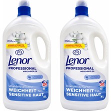 Lenor Professional Sensitive Hipoalerjenik Konsantre Çamaşır Yumuşatıcısı 2X4000 ml