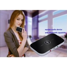 Bluetooth 5.0 2-In-1 Ses Verici ve Alıcı Adaptör – Tv Pc Araç Hoparlör Için Audio Transmitter Receiver, Aux Destekli Tx Rx Kablosuz Müzik Çevirici | Z