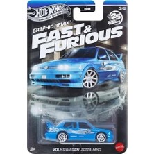And Furious Graphic Remix Auto Vw Jetta Mk3 - Model Cast Ölçek 1:64 - Uzunluk 7 cm - JBY46