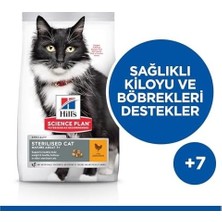 Hills Mature Adult +7 Sterilised Tavuklu 1.5 kg Yaşlı Kedi Maması