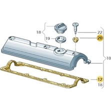 1.6 Aee Motor Külbütör Kapak Contası 030103483K Vw Polo Hb ile Uyumlu 1994-1999