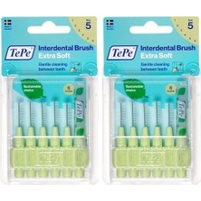 Blister X-Soft 0.7 mm - Yeşil Diş Arayüz Fırçası (1x 6 Adet) (2 Paketi)