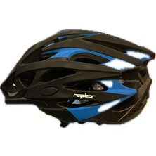 Kron Raptor - Kask - MV29 - Arka LED Lambalı - Fileli - Siyah/mavi - Xl Beden