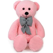 80 cm Dev Pelüş Ayıcık,papyonlu Peluş Ayı,yumuşak ve Sevimli Büyük Boy Oyuncak Ayı,sarılmalık Papyonlu Ayıcık,sevgiliye Hediye (Pembe)