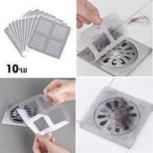 Buffer 10'lu Lavabo Süzgeci Banyo Gider Kapatıcı Sineklik Tamir Kiti Pratik Banyo Saç Kılı Tutucu