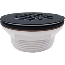 Westbrass D206P-62 Pvc Duş Tahliye Seti, Siyah Toz Boya Kaplı