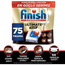 Finish Ultimate Plus 75 Kapsül  Bulaşık Makinesi Deterjanı Tableti (1 x 75 Kapsül)