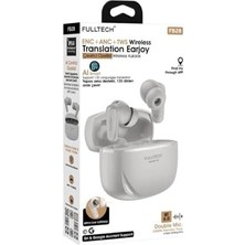 Fulltech FB28 Smart Aı Çevirmen Kulaklık Bluetooth 5.0-135 Dil Gerçek Zamanlı Çeviri