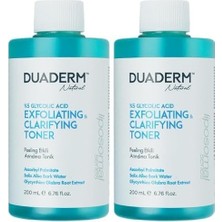 Duaderm Natural Peeling Etkili Yüzde Beş Glikolik Asit Arındırıcı Tonik 200 ml (2 Paketi)
