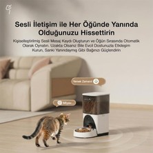 DU45L-WQ 4.5l Wi-Fi Akıllı Otomatik Kedi Köpek Mama Kabı Besleme Ünitesi (Sesli Komut+Çelik Kase+App Kontrol)