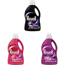 Yenileme Siyahlar Için Sıvı Deterjan 54 Yıkama 2.97 Lt ve Geliştirilmiş Renkli Sıvı Çamaşır Detarjanı 2970 ml ve Hassas Sıvı Çamaşır Deterjanı 2.75L (
