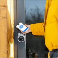Smart Akıllı Kapı Kilidi | Gümüş Seri 5'li Giriş Parmak Izli Mobil Şifre Kart Smartlock X8052