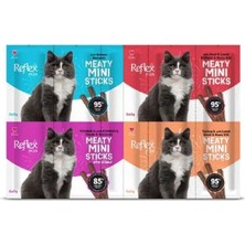 Reflex Plus Meaty Mini Sticks Kedi Ödül Maması 5 Adet x 2 gr x 4 Çeşit