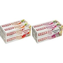 Buzdolabı Poşeti 3+1 Ekonomik Paket, Orta Boy 24 x 38 cm (1 x 4 Adet) ve Buzdolabı Poşeti 3+1 Ekonomik Paket Büyük Boy 30 x 45 cm