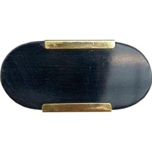 Çap 25MM x 53MM Siyah/parlak Sarı Düğme Kulp/doğal Taş