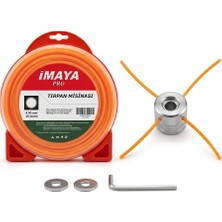 İmaya Tırpan Örümcek Başlık + 4 Köşe 25MT 4.0mm Imaya Misina