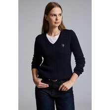 U.S. Polo Assn. Kadın Lacivert Basic Kazak 50327575-VR033