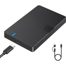 Str Store CR11 Type-C 3.1'den Type-C 3.1 ve USB 3.0'a 2.5” Hdd/ssd Harici Disk Kutusu – USB 3.0/3.1, Tak-Çalıştır, 6tb Destekli, Aletsiz Kurulum, LED Göstergeli, Windows ve Mac Uyumlu