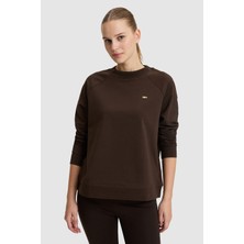 U.S. Polo Assn. Kadın Koyu Kahverengi Basic Sweatshirt 50328980-VR084