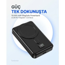 Snapron SNP-3025 Pd 22.5W Hızlı Şarj LCD Ekran Magsafe 10000 Mah Powerbank