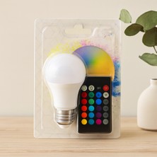 LED Ampul E27 9W Rgb Kumandalı 800 Lm 6500K