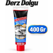 Badem10 Beyaz Derz Dolgu 400 gr Fayans Seramik Arası Derz Yenileme Küçük Çatlak Boşluk Onarım Dolgusu 1 Adet