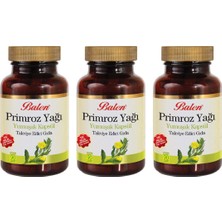 Balen Primroz Çiçeği Yağı 650 Mg 90 Yumuşak Kapsül Helal Sertifikalı Takviye Edici Gıda