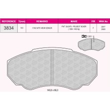 Beşer On Fren Balatası Boxer Ducato Jumper 2.ohdı 2.0ı 2.2hdı 14Q