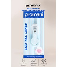 Promani PR-103 Mavi Bebek Tırnak Makası Ergonomik Tasarım ve Kaymaz Sap ile Güvenli Kullanım