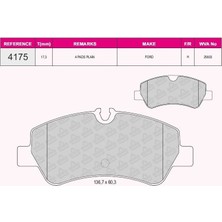 Beşer Arka Fren Balatası Custom V362-V363 12> (Arka Tek Teker)