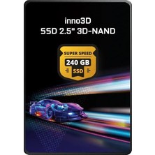 INNO3D Super Speed 2.5 240GB Sata3 520-460MB/S 3D Nand SSD Dısk (52808-240GB-INNO)