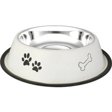 Oripet Desenli Çelik Köpek Mama Kabı 32 Oz
