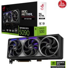 Asus ROG-ASTRAL-RTX5090-O32G-BTF-GAMING, 32GB, 512BIT, Gddr7, 2xhdmı, 3xdp Gamıng Ekran Kartı