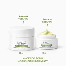 Sinoz Avokado Bomb Yoğun Nemlendirici Yüz Kremi & Göz Kremi 2'li Bakım Seti