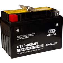 Prc Outdo 12-9 Yatık Ytx9 - Bs - [scooter]  Akü