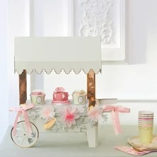 Meri Meri - Laduree Paris Macaron Cart Centerpiece - Ladurée Paris Makaron Arabası Masa Süsü