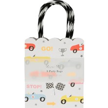Meri Meri - Race Car Party Bags - Yarış Arabaları Parti Çantaları - 8'li