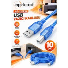 Apricot AP-USPR10 Mavi 10M USB Yazıcı Kablosu