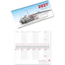 Sticker Art 2027 Haftalık Masa Takvimi Masa Sümeni Orta Boy 31x14,5 cm