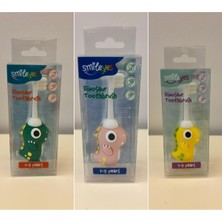 Smileyes Smile Yes 1-5 Yaş Ultra Soft Bebek ve Çocuk Diş Fırçası Dinozor Serisi 3'lü Paket Yeşil + Pembe + Sarı