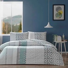 Taç Ranforce Tek Kişilik Nevresim Takımı Queen Maxwell Gri Lastikli Çarşaf 120*200CM
