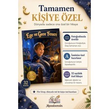Masalsensin Karanlık Korkusu Kişiye Özel Çocuk Kitabı - Isme Özel Masal - Gece Korkusuna Iyi Gelen Kitap