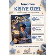 Masalsensin Uyku Düzeni Kişiye Özel Çocuk Kitabı - Isme Özel Masal - Uyku Rutini Geliştiren Kitap