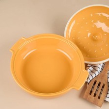 Aryıldız Elissa Kapaklı Karnıyarık Fırın Kabı Sarı 29 cm 153AR304082