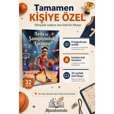 Masalsensin Basketbol Kişiye Özel Çocuk Kitabı - Isme Özel Masal - Basketbol Seven Çocuklara Hediye