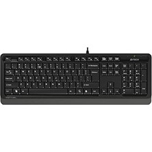 Kpln Store Prime A4 Tech FK10 Q USB Türkçe Fn-Multimedya Klavye,siyah/gri