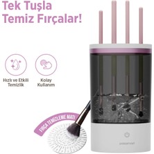 Polosmart PSR105 Makyaj Fırçası Temizleme Cihazı 4'lü Otomatik Temizleme Makinesi