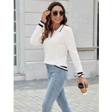 Youknitwear You Riviera %100 Pamuk Polo Yaka Kadın Kazak
